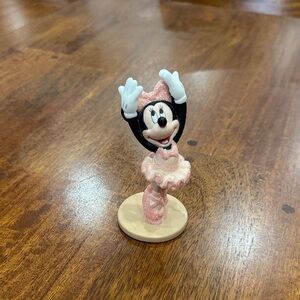Y2K Disney Minnie Mouse Pink Ballerina Figurine